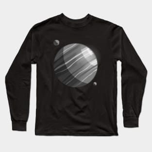 Jupiter - black and white Long Sleeve T-Shirt